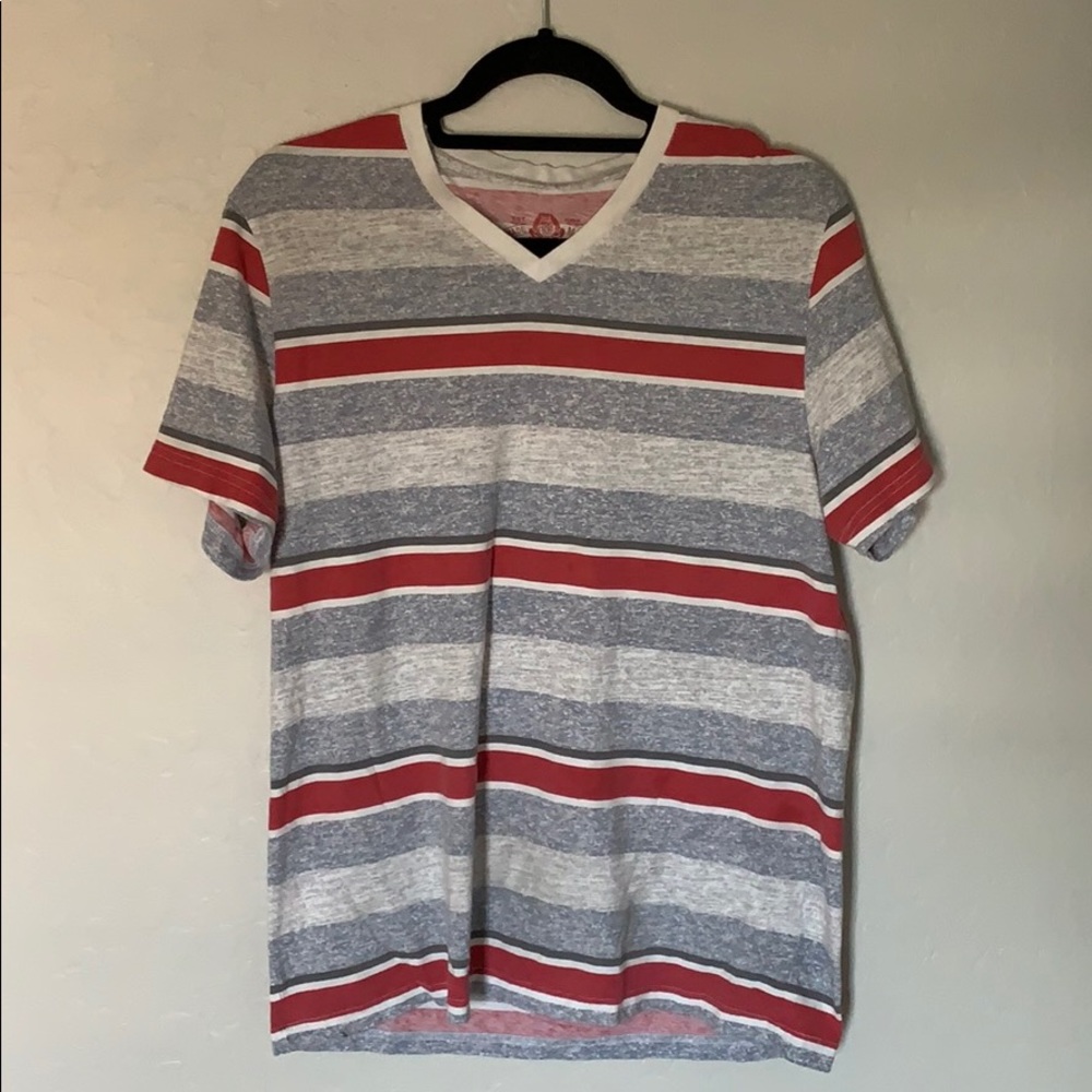 striped v neck